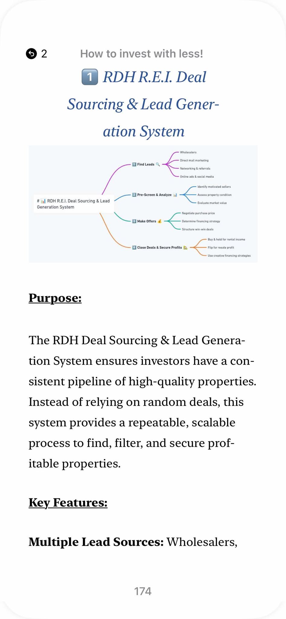 How to Invest with Less! The R.D.H. Guide to R.E.I. Success
