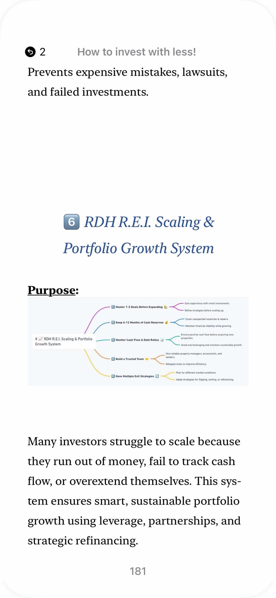 How to Invest with Less! The R.D.H. Guide to R.E.I. Success